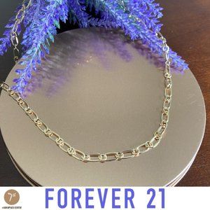 NWOT Forever 21 Modern Gold Chain Necklace Bronze Boho Streetwear Choker